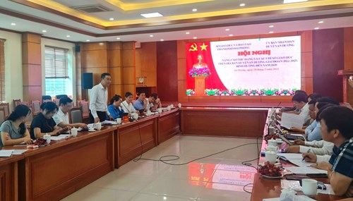 Sở GD&ĐT Hải Phòng dự Hội nghị nâng cao thứ hạng và các chỉ số giáo dục trên địa bàn huyện An Dương giai đoạn 2022-2025 định hướng đến năm 2030.
